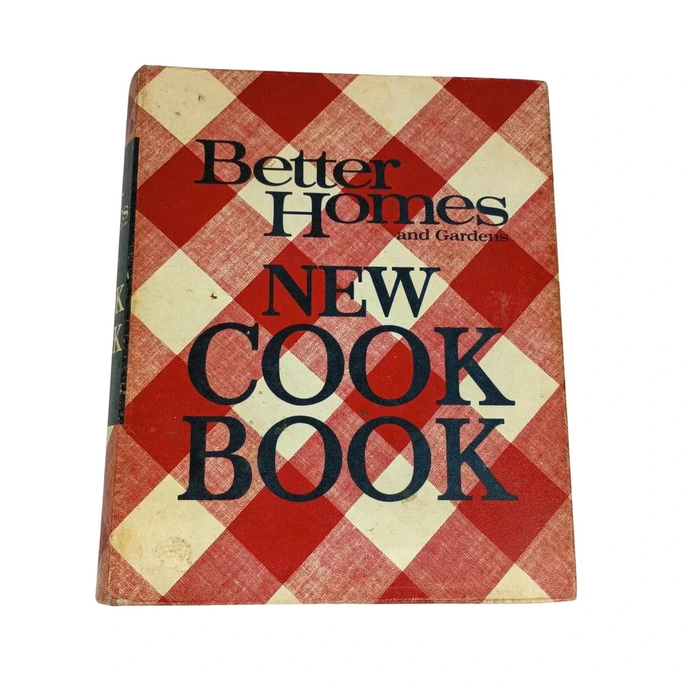 Vtg Better Homes and Gardens New Cook Book Red Gingham Binder Meredith 1960/1962